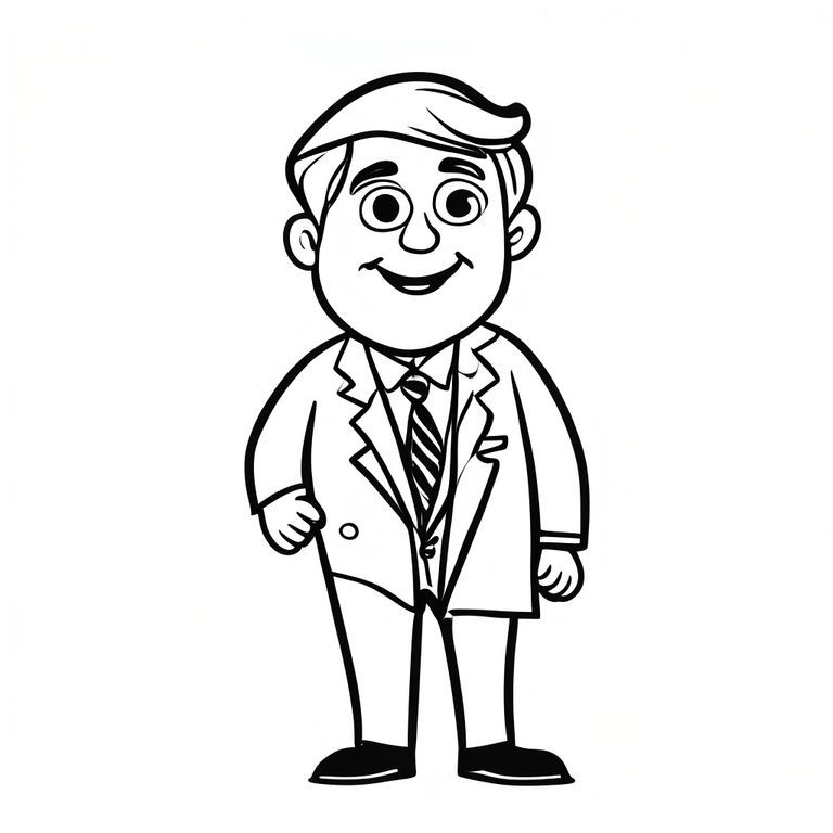 Mayor Humdinger Coloring Page